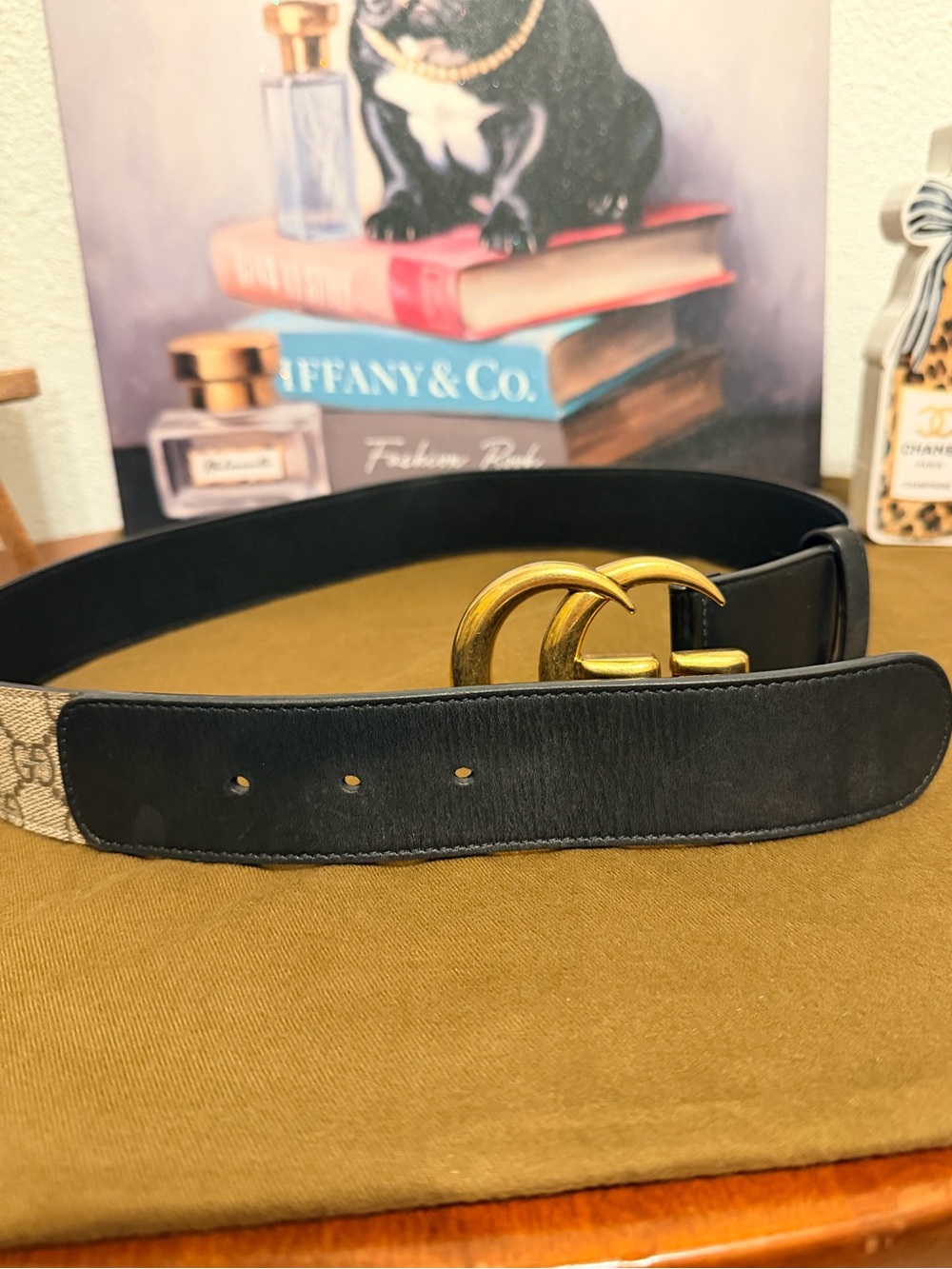 Gucci Black and Gold belt - Picture 7 of 8